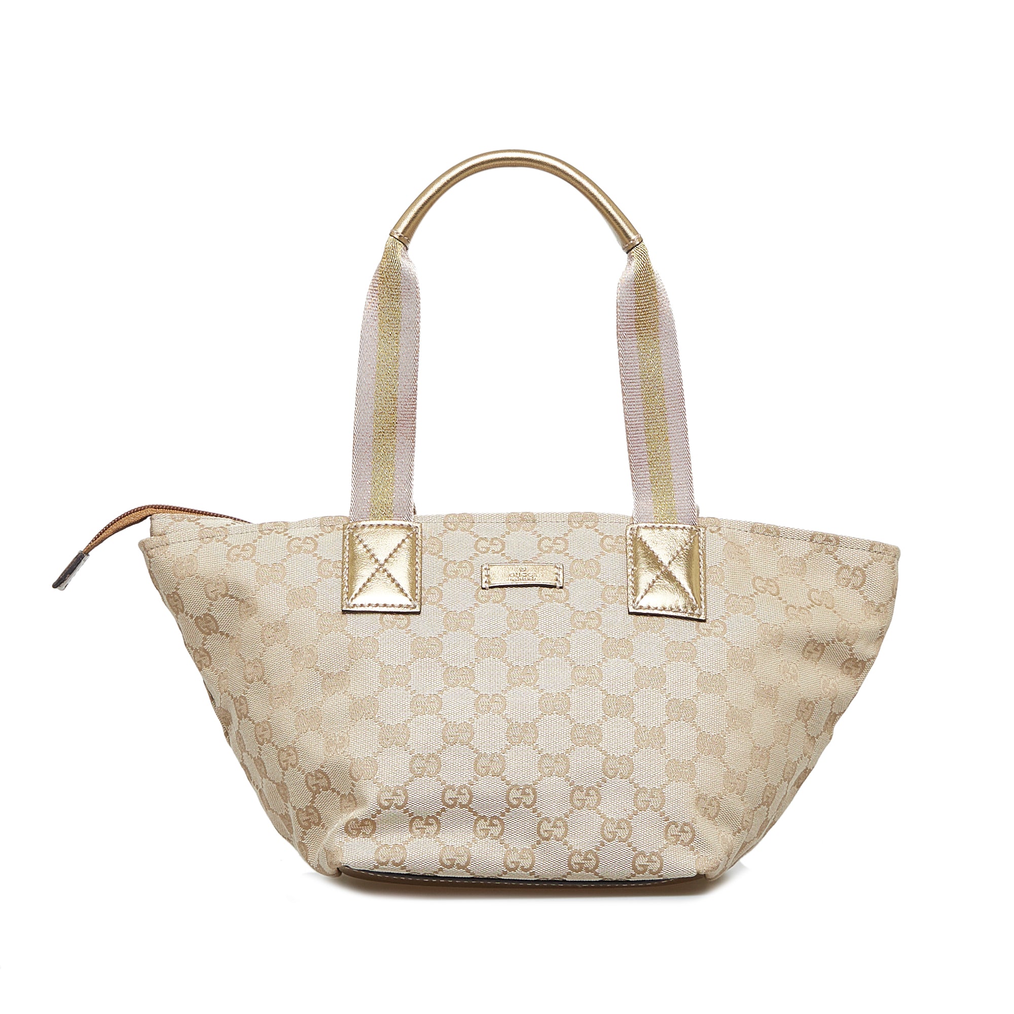 Gucci Brown GG Supreme Canvas Web Tote Gold Hardware Available For  Immediate Sale At Sotheby's