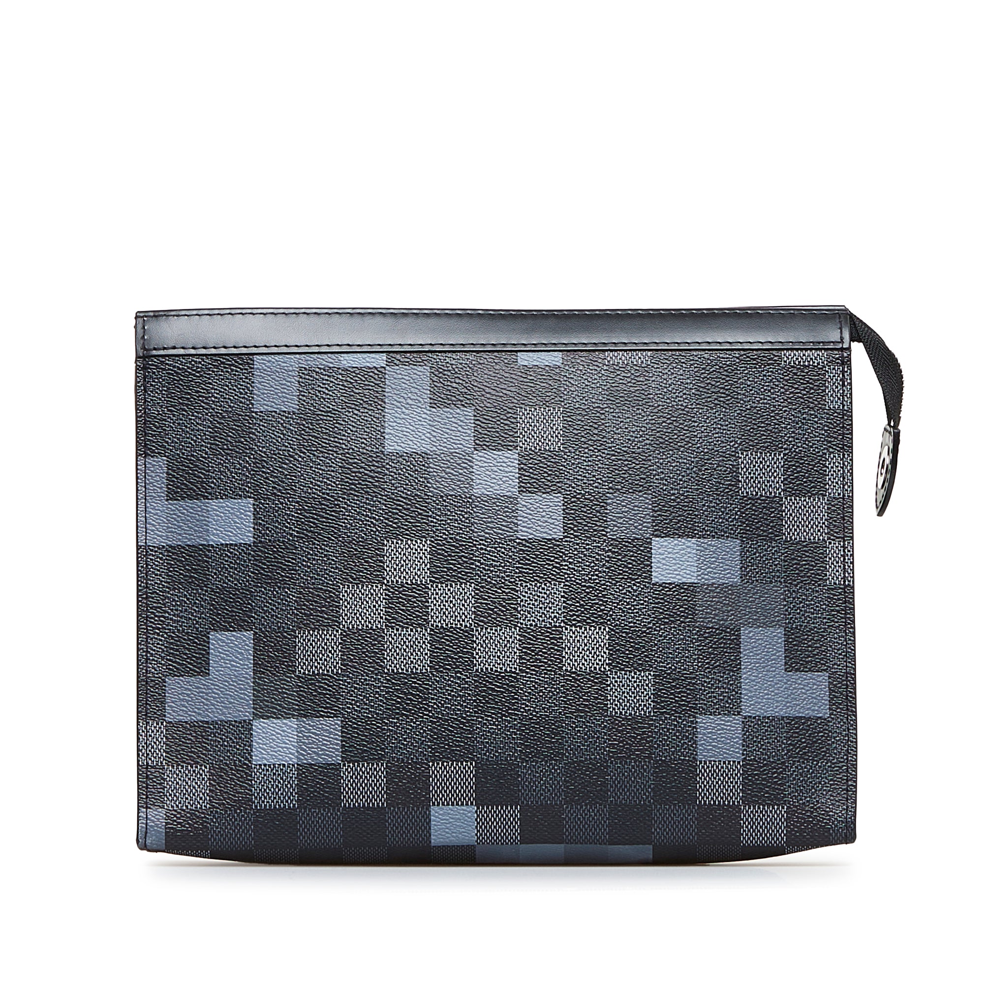 Gray Louis Vuitton Damier Graphite Pixel Pochette Voyage MM Clutch