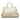 White Gucci Bamboo Daily Satchel - Designer Revival