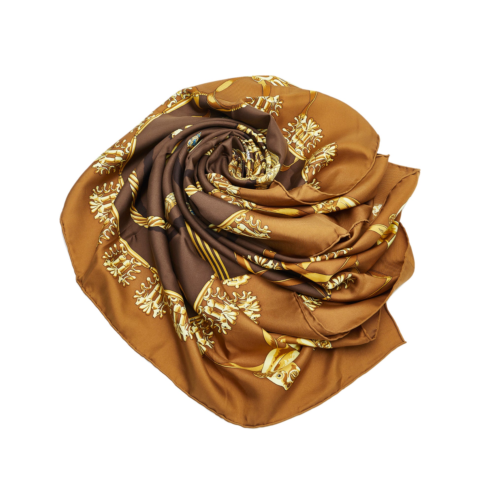 Louis Vuitton - Authenticated Scarf - Silk Brown for Women, Never Worn