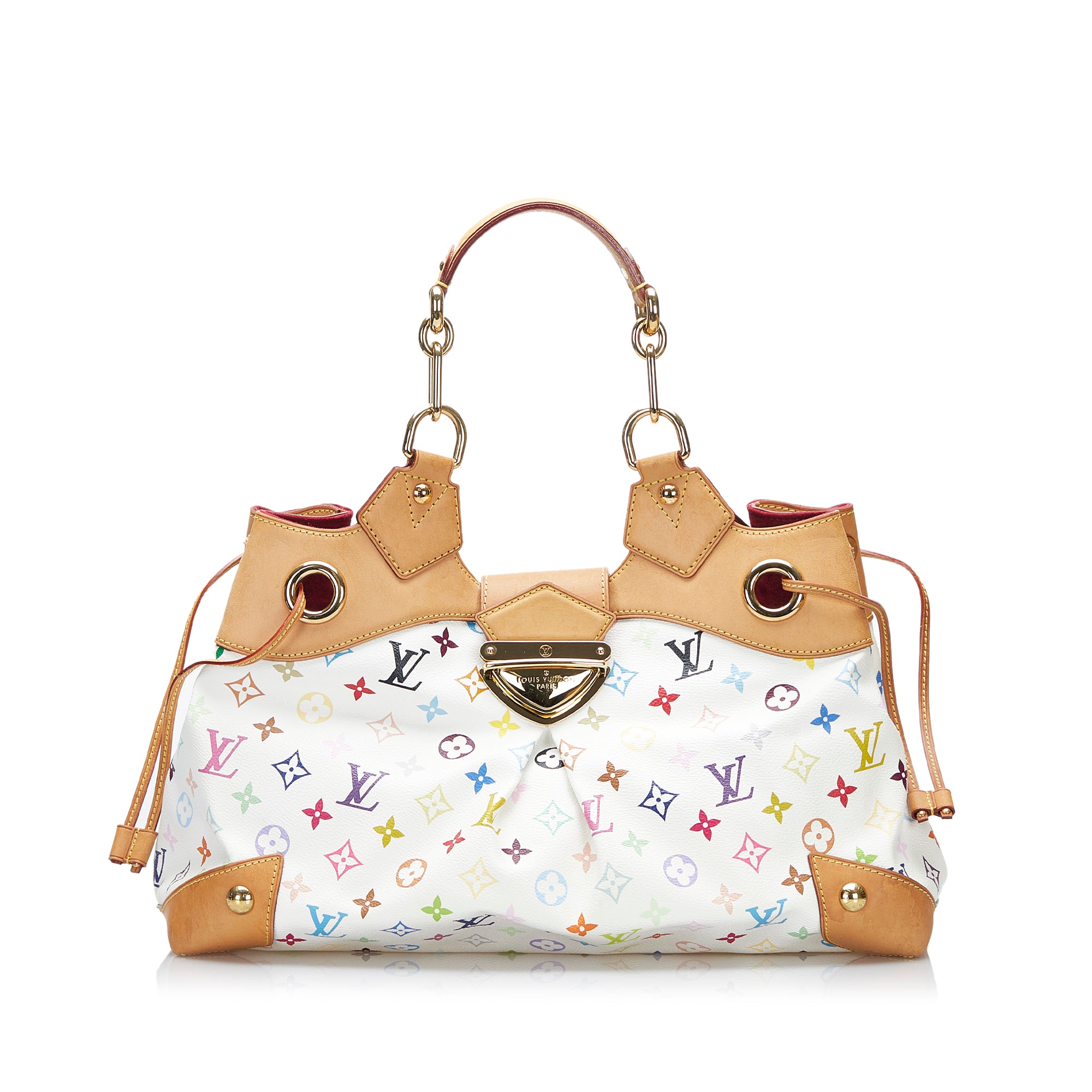White Louis Vuitton Monogram Multicolore Ursula Handbag – Designer