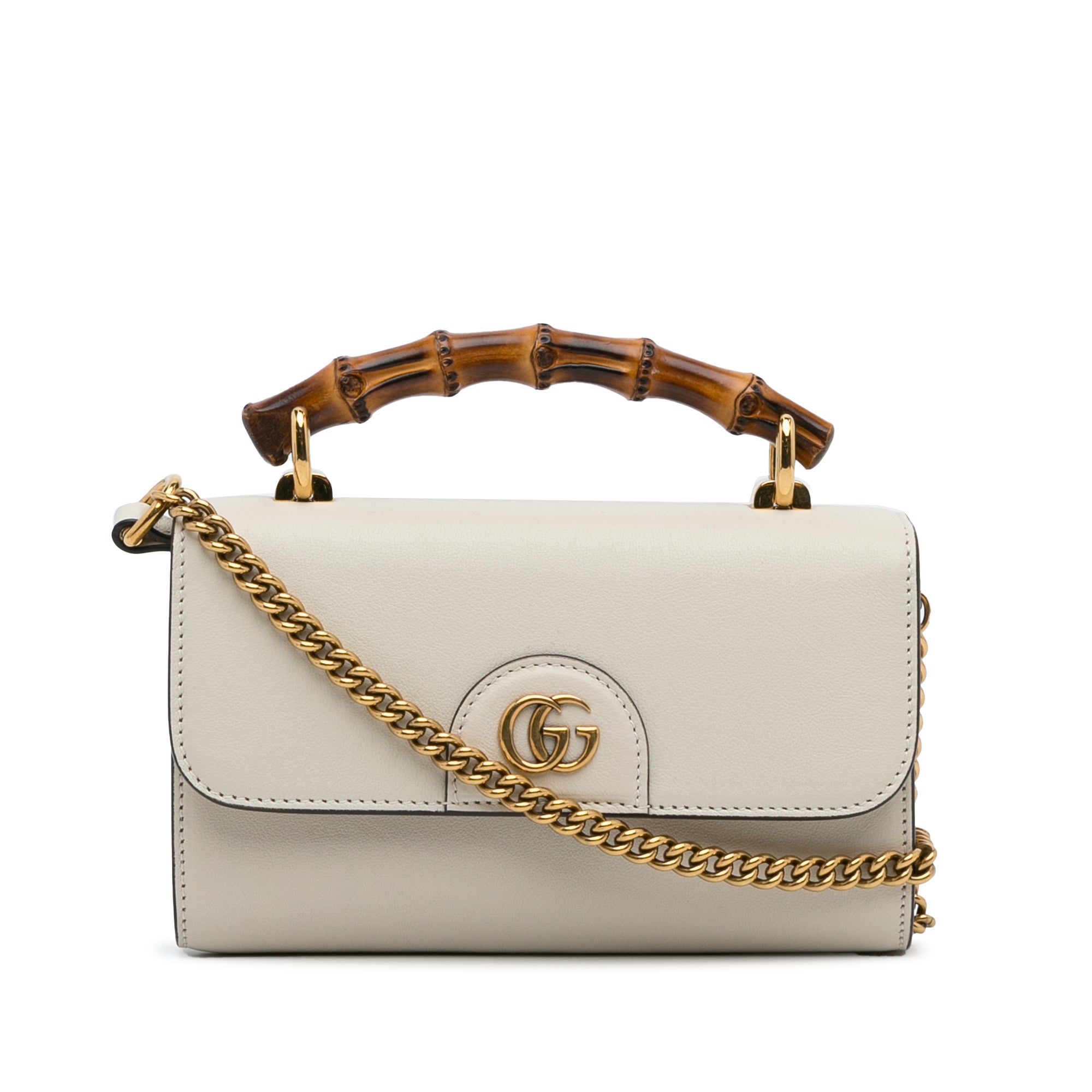 Gucci Diana Small Tote Bag Beige in Leather with Gold-tone - US