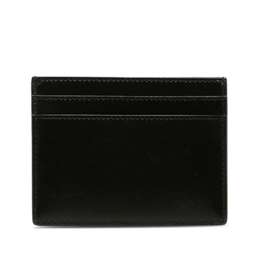 Black Saint Laurent Leather Card Holder - Designer Revival