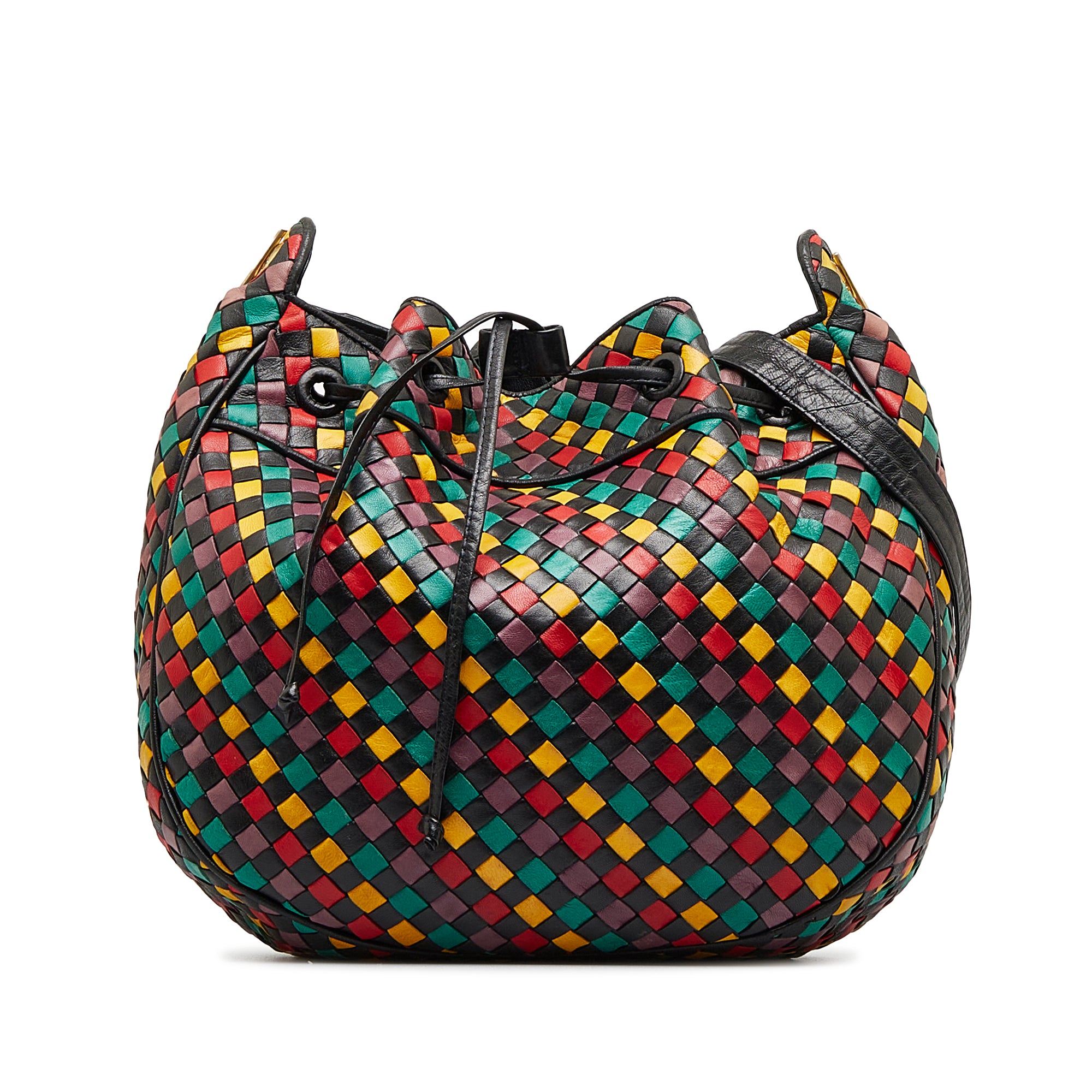 Multi Bottega Veneta Intrecciato Multicolor Bucket – Designer Revival