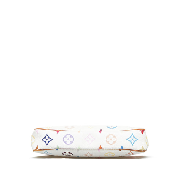 White Louis Vuitton Monogram Multicolore Pochette Accessoires Baguette –  Designer Revival
