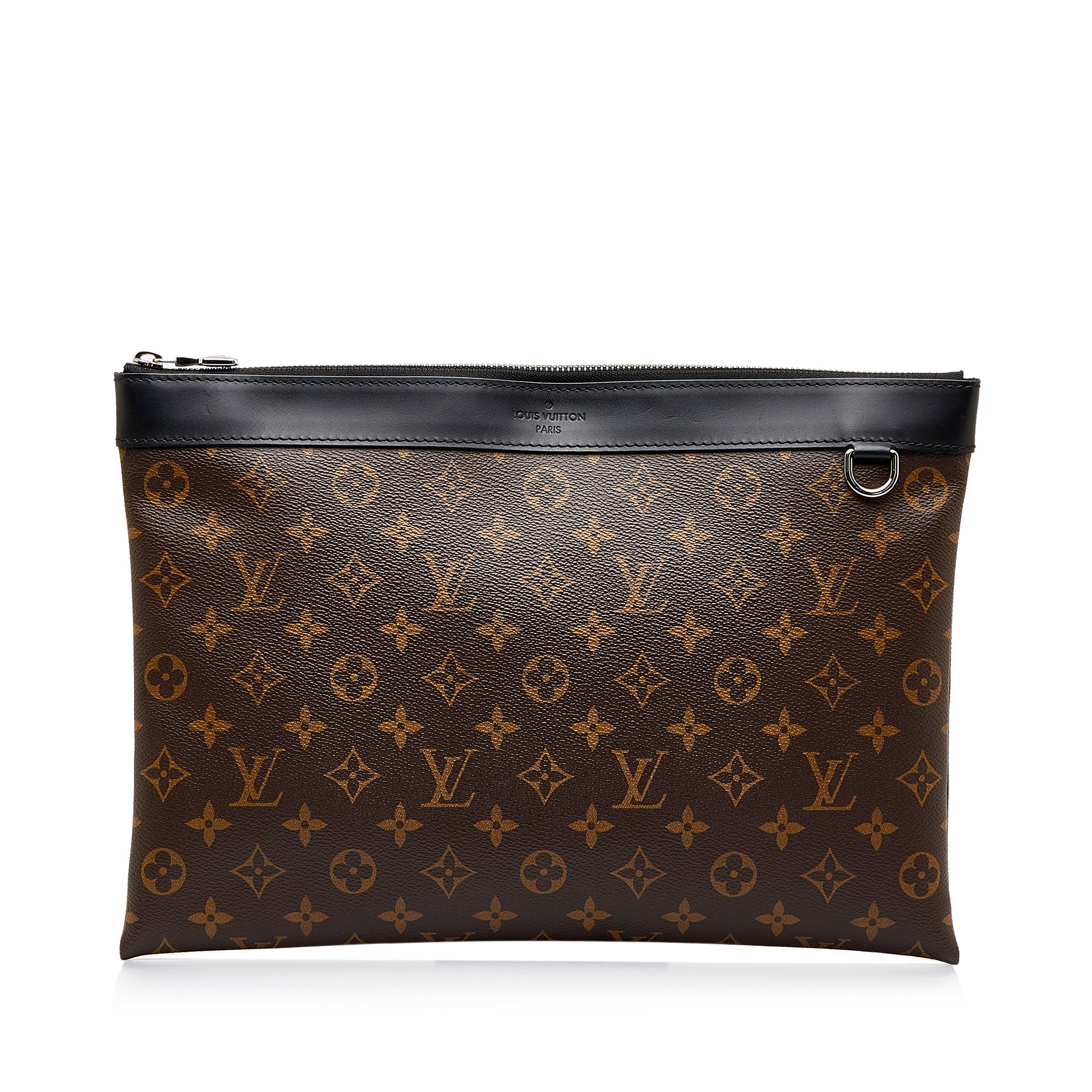 Brown Louis Vuitton Monogram Macassar Discovery Pochette GM Clutch Bag