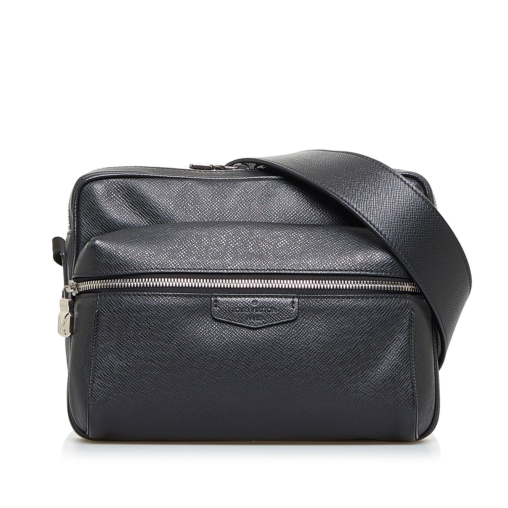 Louis Vuitton Backpack Apollo Taiga Outdoor Black in Taiga with Silver-tone  - US