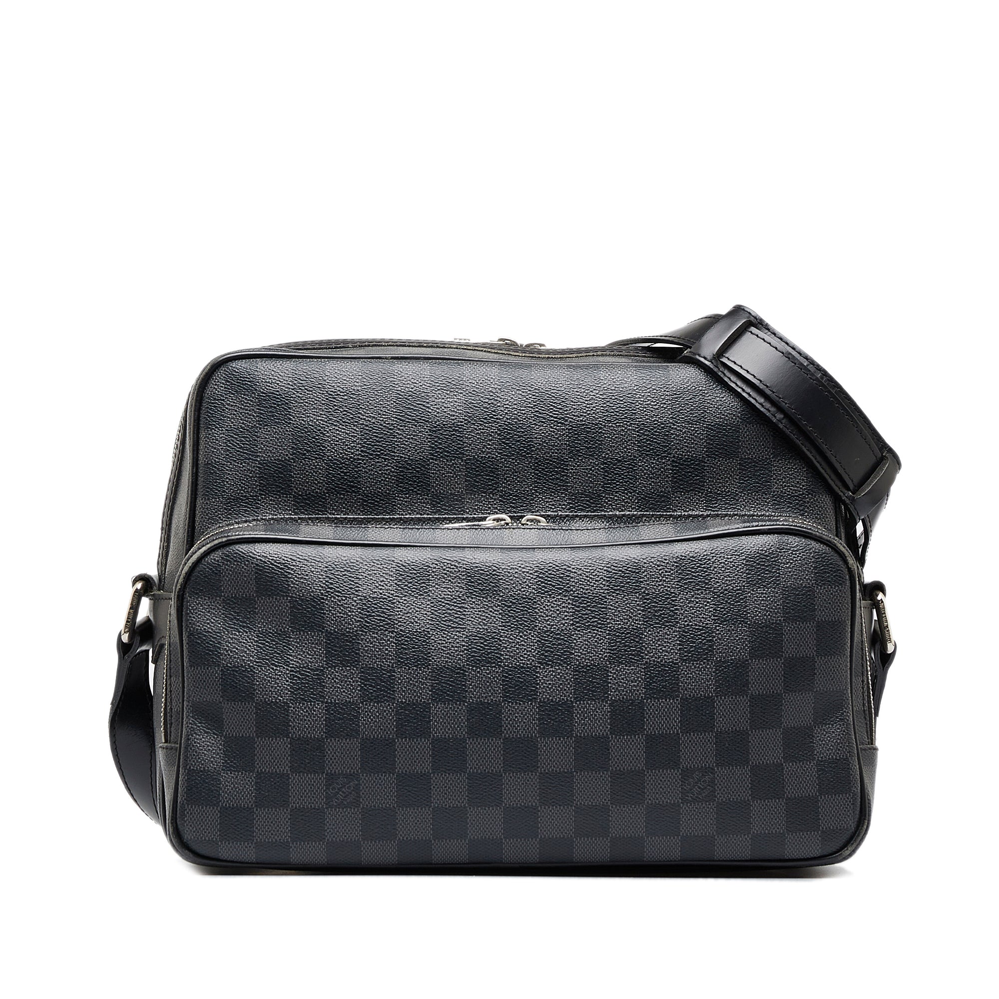 Black Louis Vuitton Damier Graphite Sac Leoh Crossbody Bag