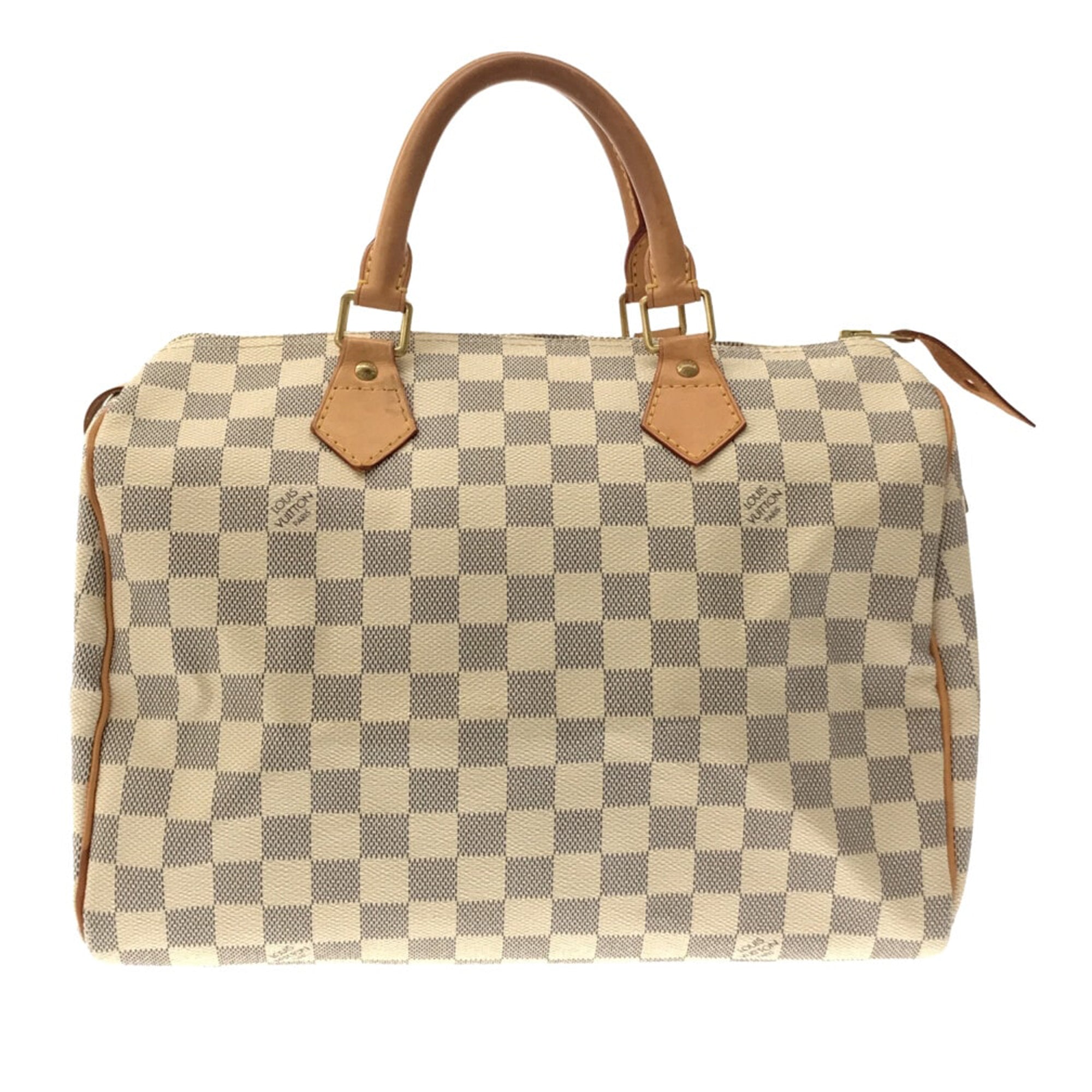 Beige Louis Vuitton Damier Azur Speedy 30 Boston Bag – Designer Revival
