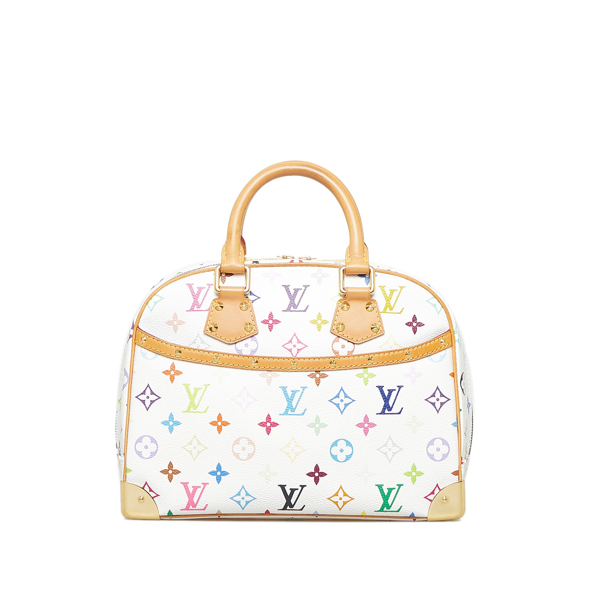 Louis Vuitton Vintage - Theda PM Bag - White Multi - Leather with