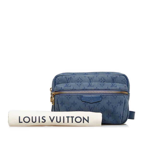 Louis Vuitton Louis Vuitton Blue Monogram Denim Clutch Pouch - 2006