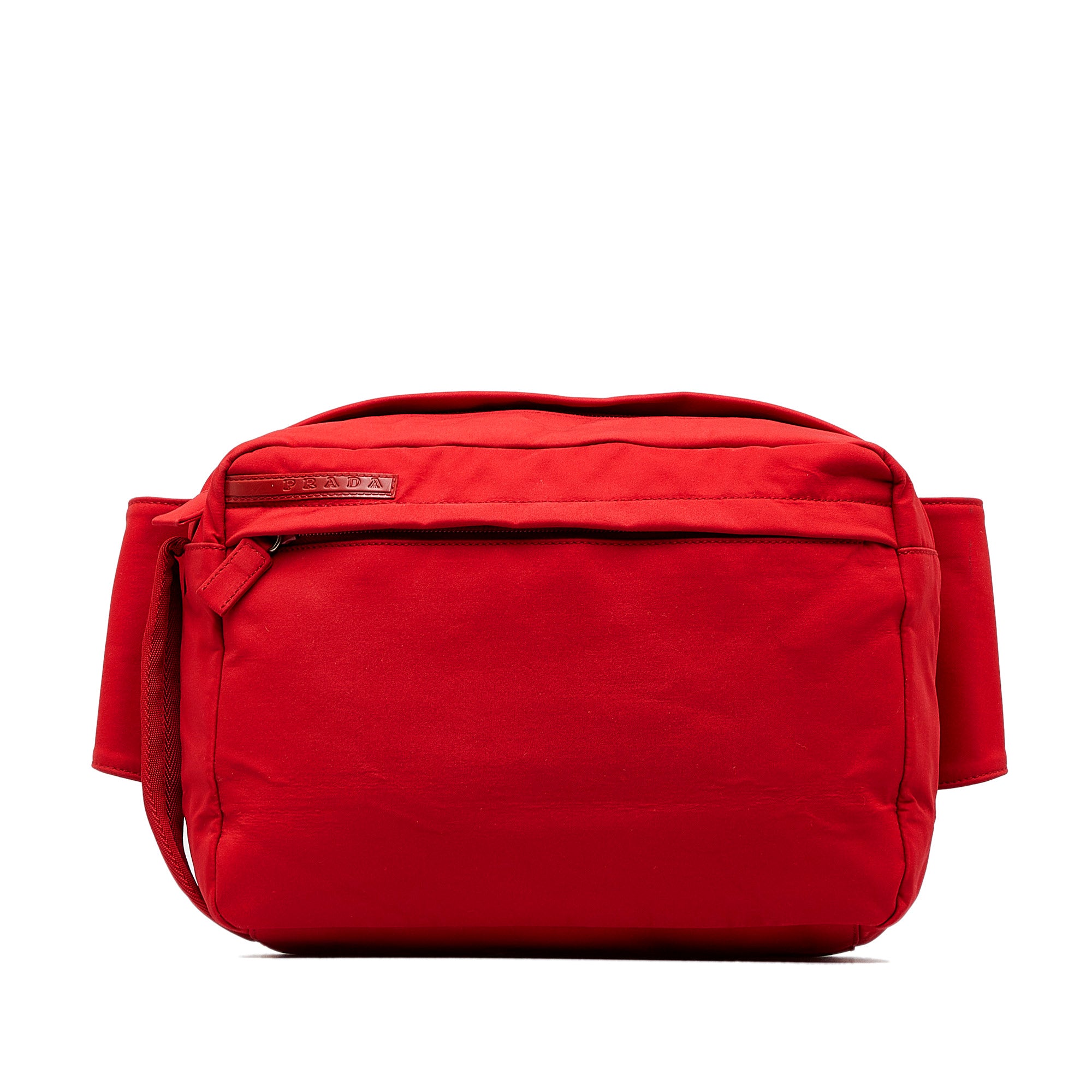 Nylon Belt Bag Red
