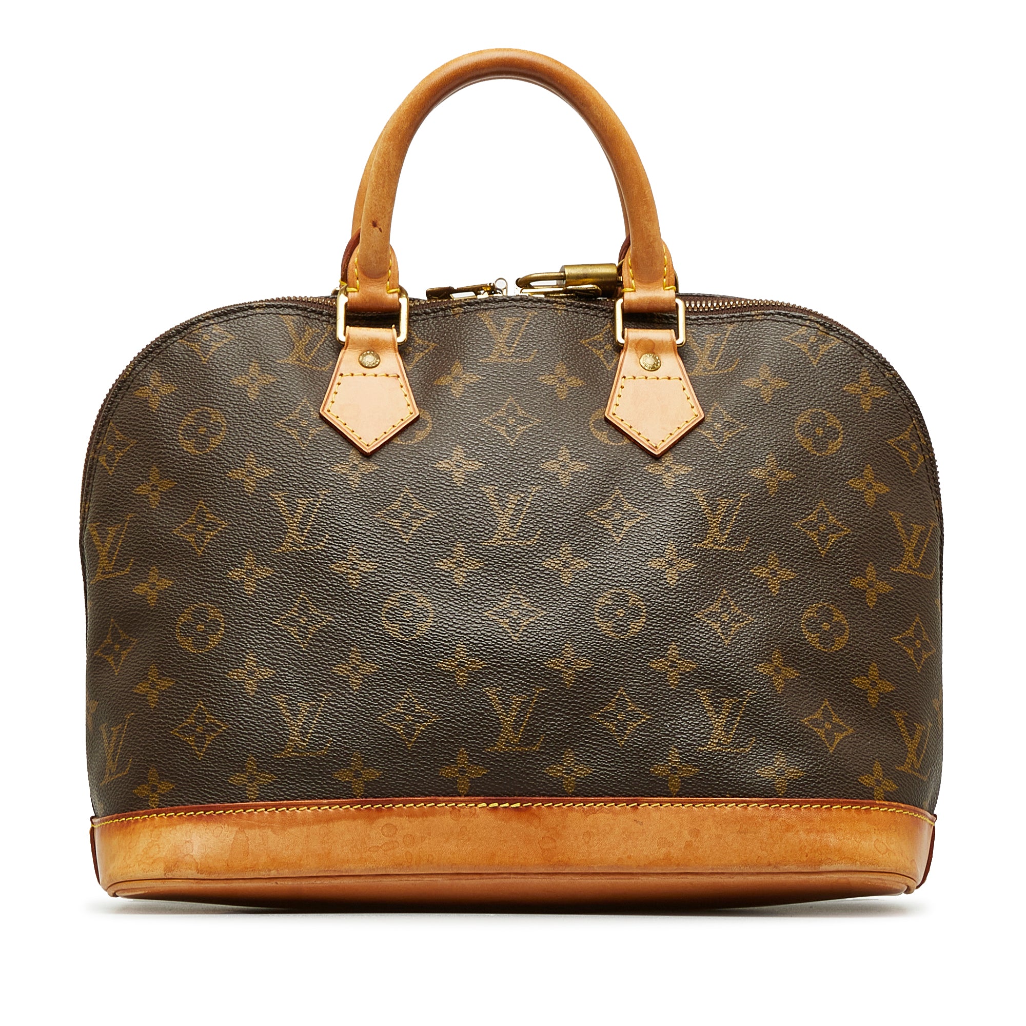 Louis+Vuitton+Alma+Monogram+Shoulder+Bag+BB+Brown+Canvas for sale online