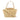 Beige Bottega Veneta Maxi Intrecciato Mini Arco Satchel - Designer Revival