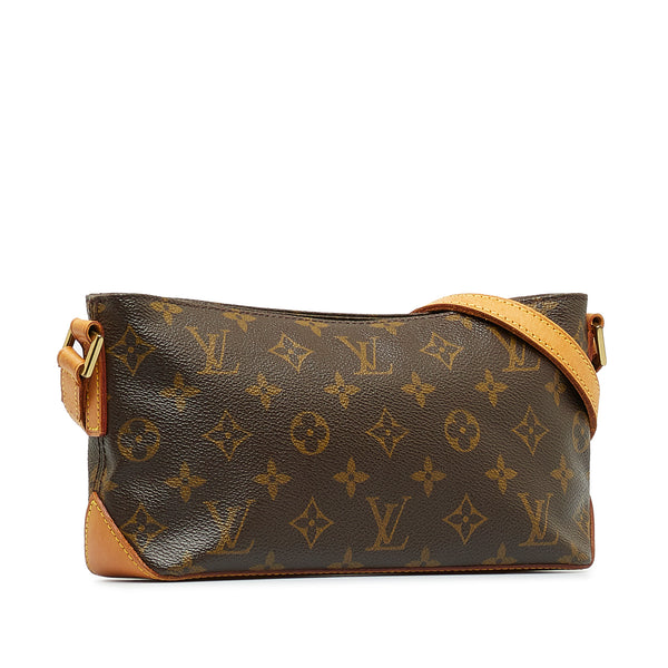 Louis Vuitton Trotteur Monogram Crossbody Purse Women Handbag Clutch Small Bag