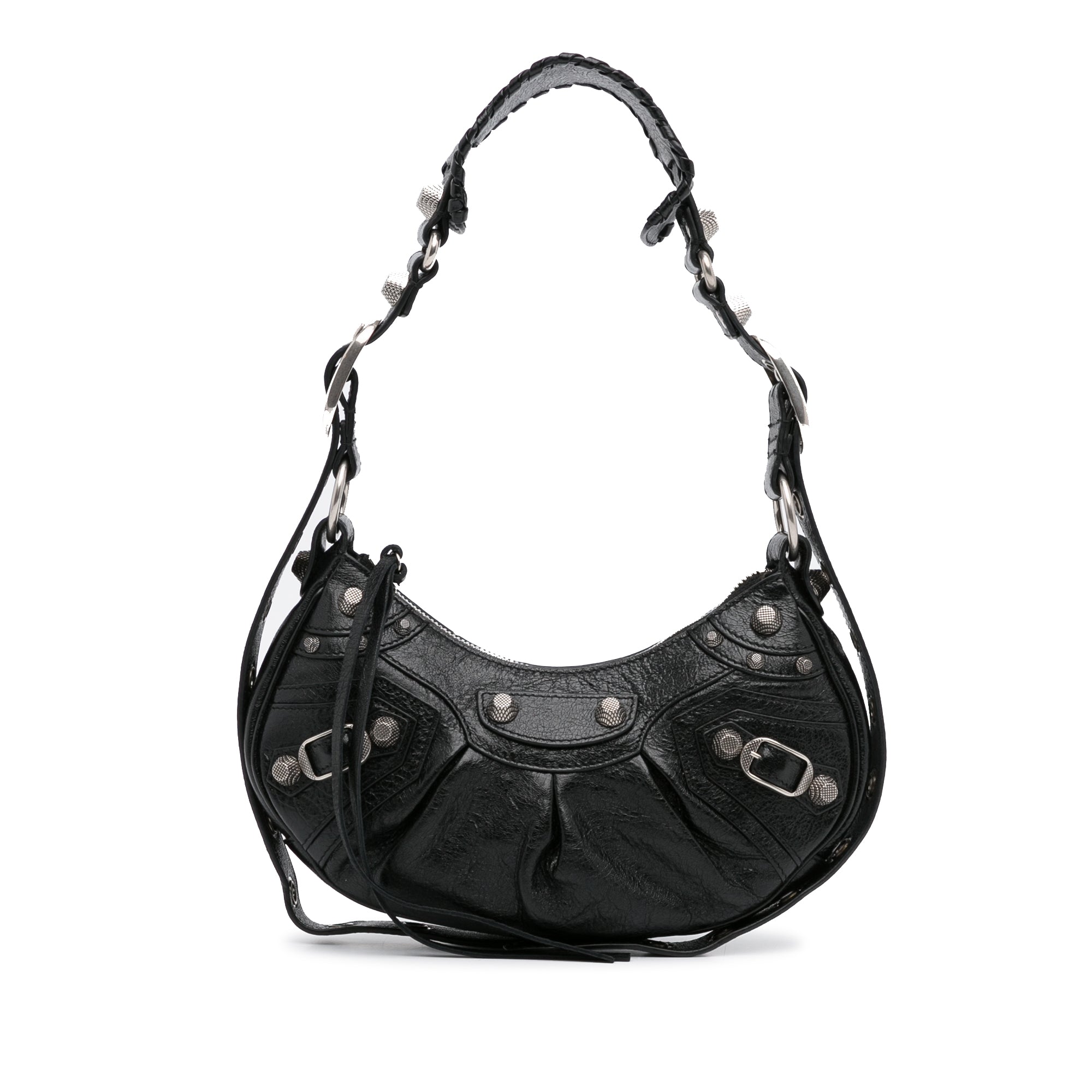 Balenciaga - Authenticated Souvenir Xs Handbag - Leather Grey for Women, Very Good Condition