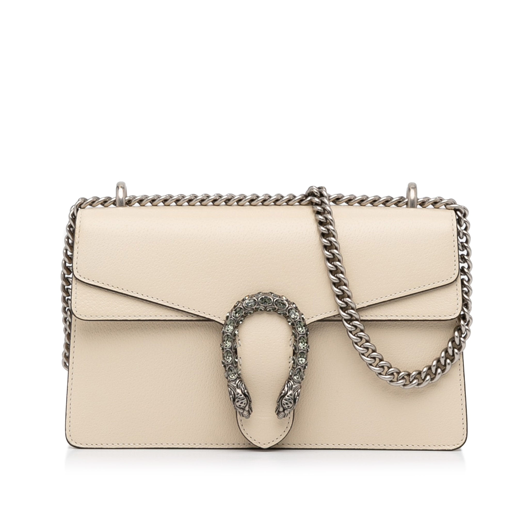 White Leather Dionysus Small Shoulder Bag
