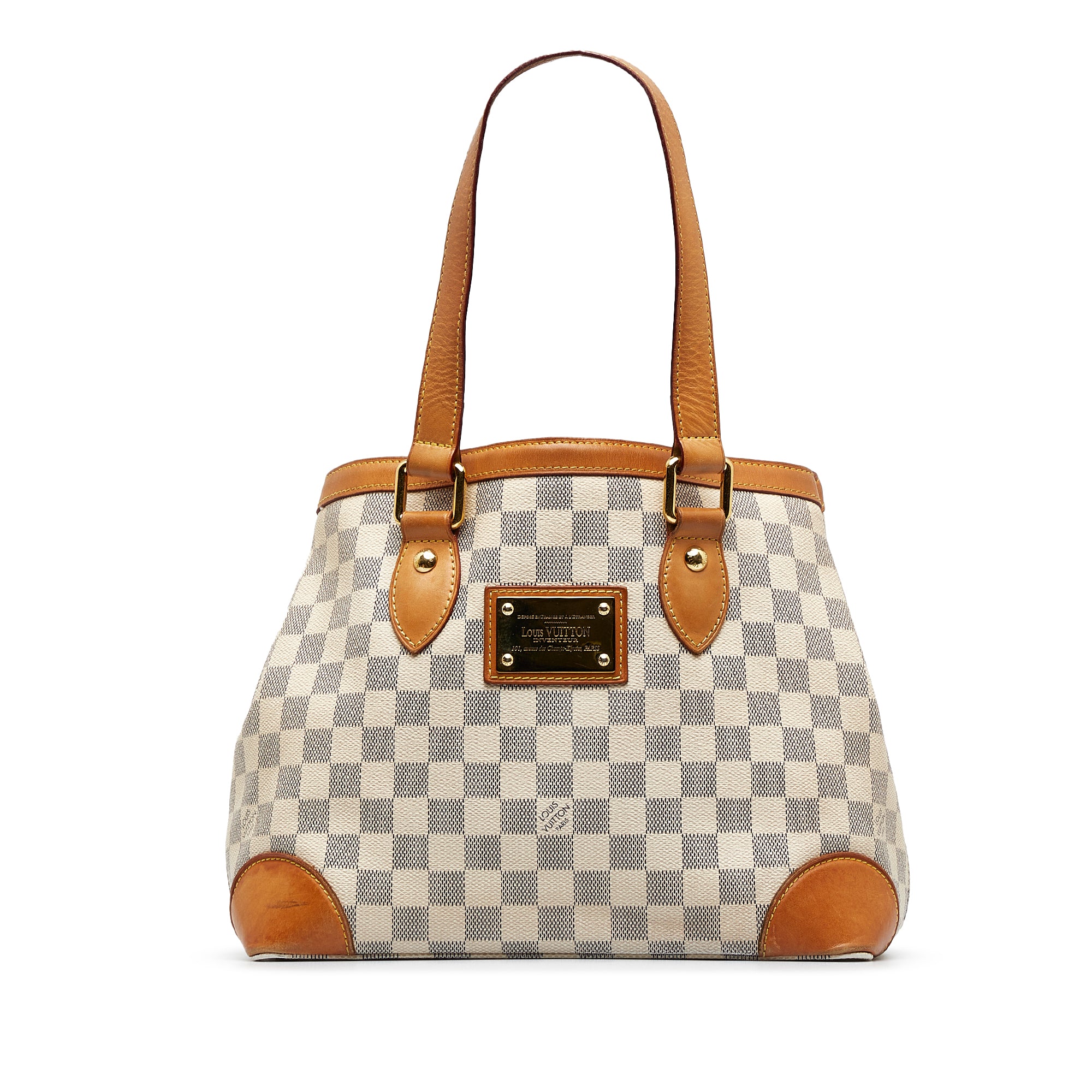 Louis Vuitton Damier Azur Canvas Hampstead PM hand bag purse