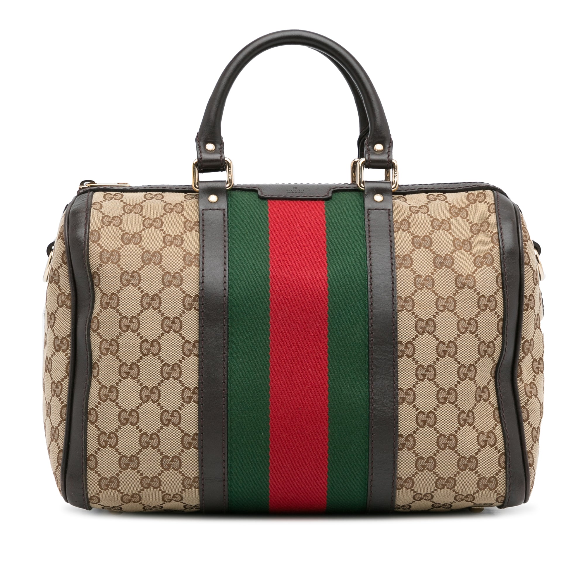Authenticated Used GUCCI Old Gucci Vintage Travel Bag Boston