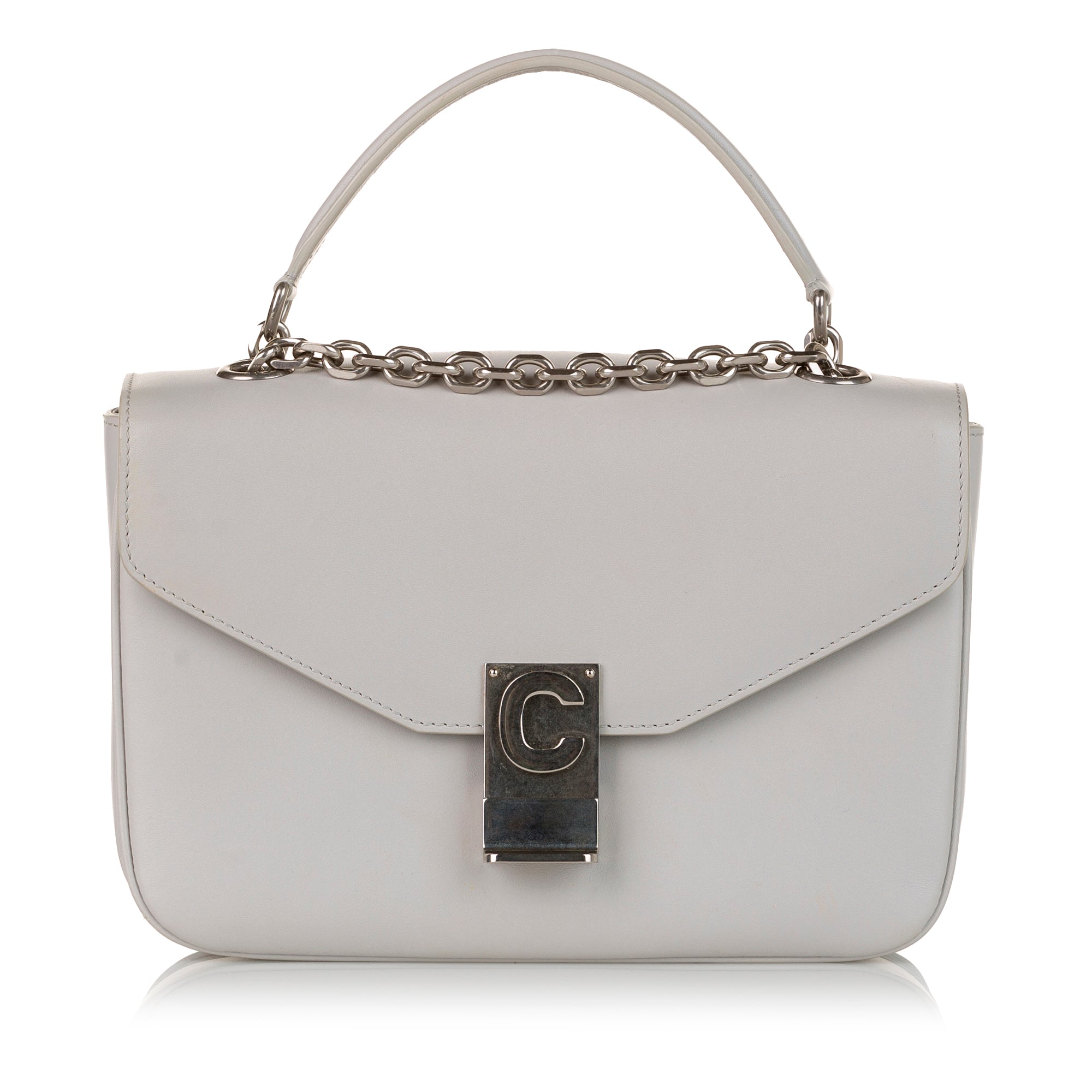 White Celine C Bag Leather Crossbody Bag – Designer Revival
