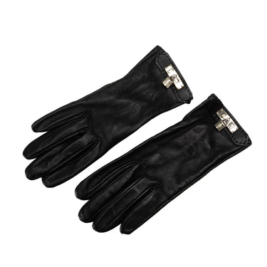Black Hermes Soya Cadena Gloves - Designer Revival