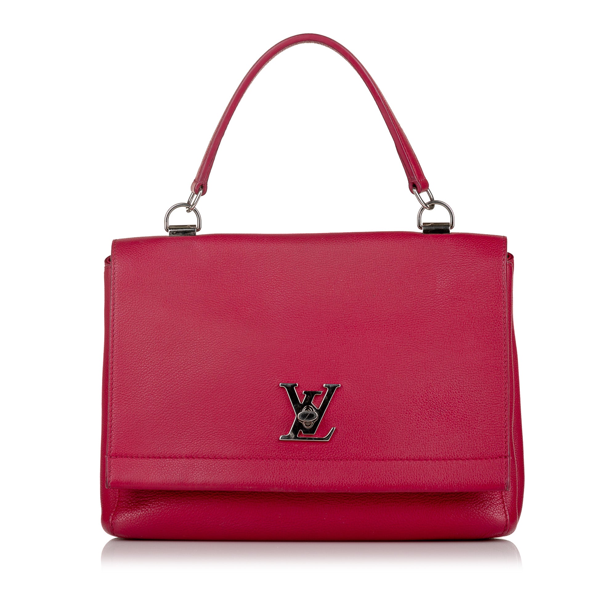 Louis Vuitton Lockme Ii Bb Red Leather Shoulder Bag (Pre-Owned)
