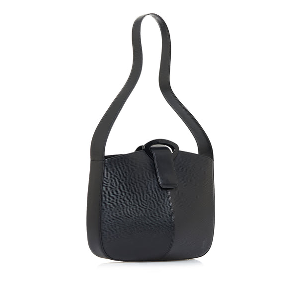 Louis Vuitton Black Epi Leather Open Top Shoulder Magnetic Close