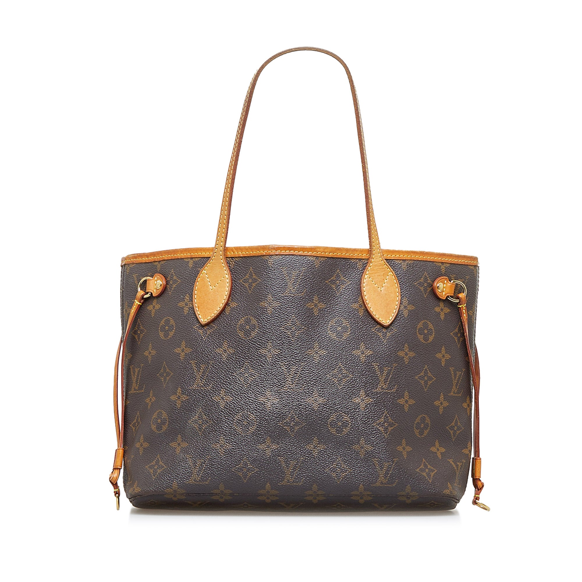 LOUIS VUITTON Monogram Neverfull MM Tote Bag Brown Turquoise