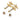 Gold Chanel CC Gold Plated Faux Pearl Swing Push Back Earrings