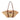 Brown Prada Vitello Trimmed Raffia Paglia Basket Bag