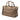 Gold LOEWE Metallic Goatskin Amazona 36 Handbag