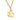 Gold Chanel Gold Plated CC Rhinestone Pendant Necklace