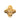 Gold Chanel CC Gold Plated Twisted Brooch