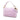 Pink Fendi Zucca Embossed Velvet Baguette Satchel