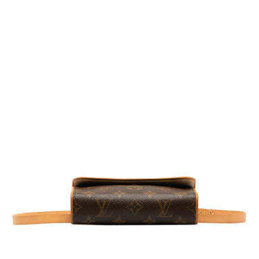 Brown Louis Vuitton Monogram Pochette Florentine Belt Bag - Designer Revival