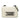 White Dior Medium Calfskin JAdior Chain Flap Shoulder Bag