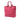 Pink Prada Vitello Daino Open Convertible Tote Satchel