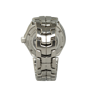 Silver Tag Heuer Automatic Stainless Steel Link Calibre 5 Watch - Designer Revival