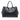 Black Prada Large Perforated Saffiano Lux Galleria Zip Tote