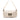 Silver Fendi Zucchino Metallic Canvas Double Flap Shoulder Bag