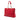 Red Dior Large Lambskin Cannage Soft Zipped Lady Dior Shopping Tote