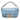 Blue Fendi Mini Zucca Embossed Leather Baguette Satchel - Designer Revival