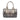 Gray Burberry Smoke Check Coated Canvas Chester Boston Bag