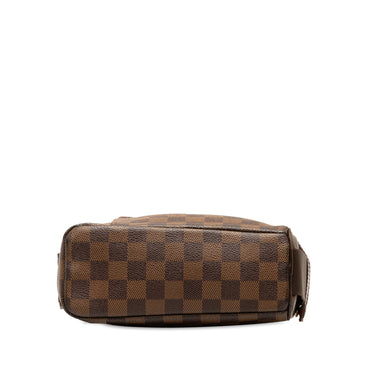 Louis Vuitton Nolita suitcase in ebene damier canvas and brown leather