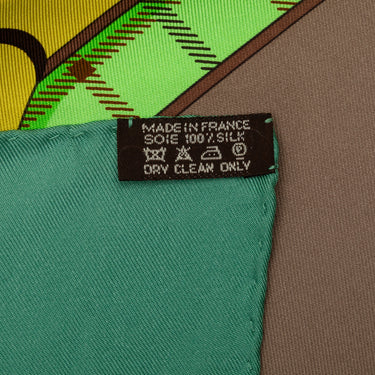 Green Hermès Camails Silk Scarf Scarves