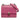 Pink Fendi Small Leather Kan I Crossbody