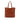 Brown Prada Vitello Daino Side Zip Tote