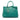 Blue Prada Vitello Daino Open Convertible Tote Satchel