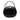 Black LOEWE Leather Anagram Round Handbag