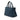 Blue Prada Small Denim Canapa Logo Satchel